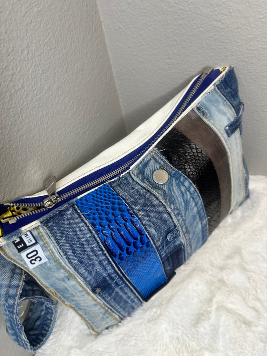Funkdafied Denim Clutch