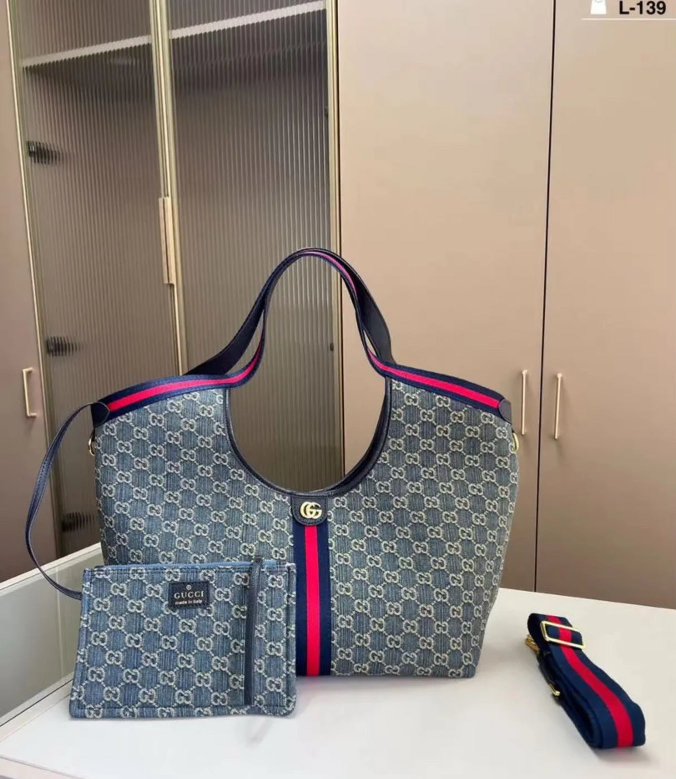 Gee Denim Tote (Large)