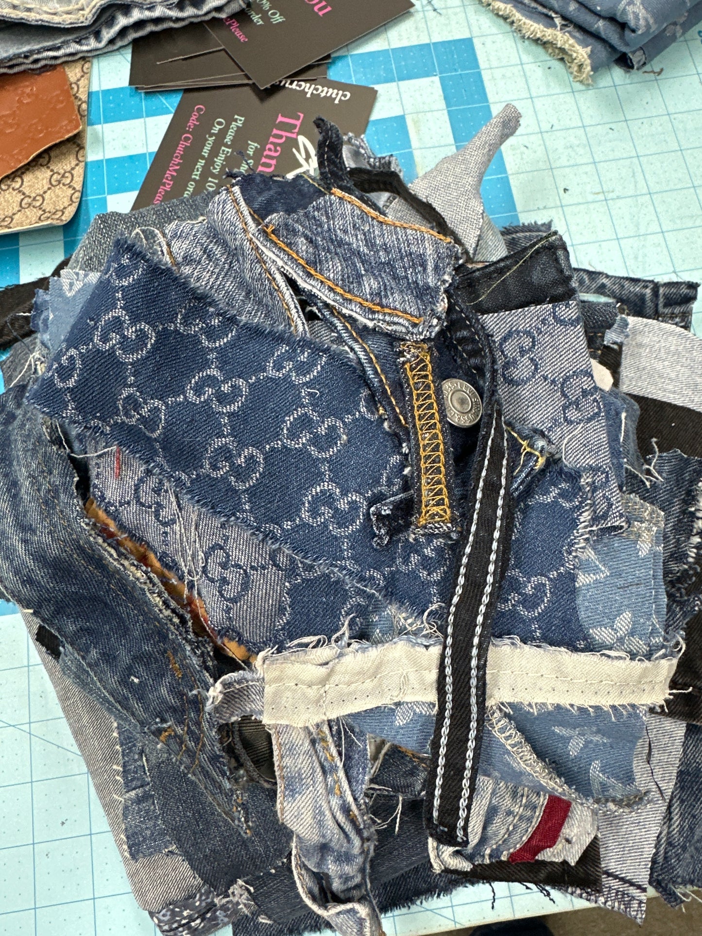 Denim Scrap Box