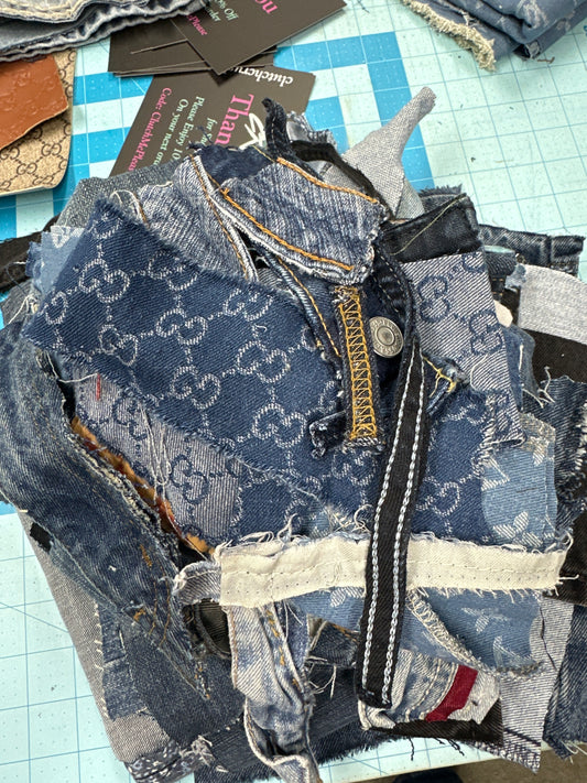 Denim Scrap Box