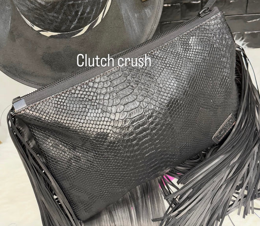 Blax Fringe clutch