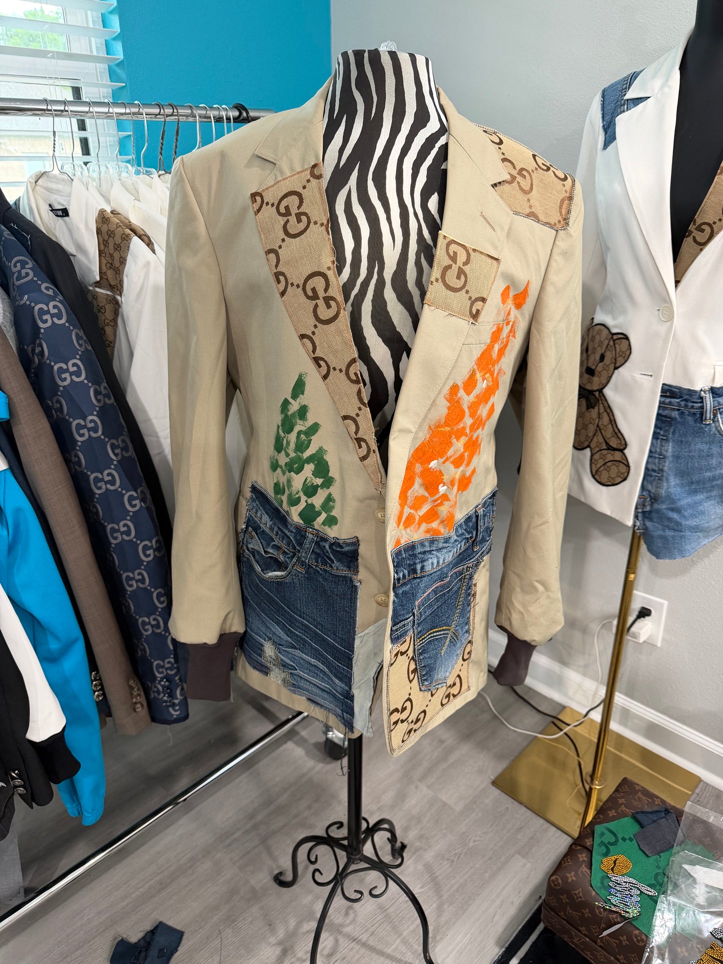 Random Blazer 30(as pictured) w/baseball sleeves
